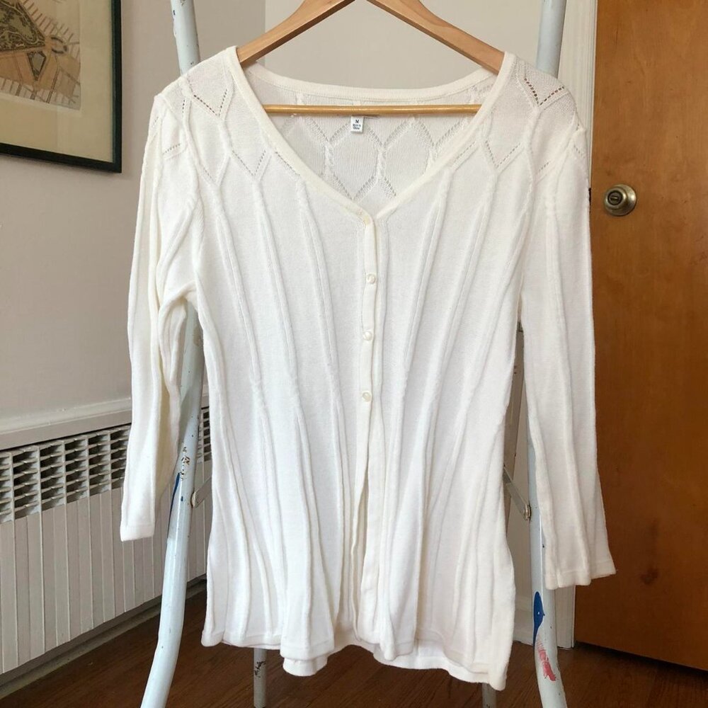 Croft & Barrow Cotton Cardigan Sweater